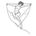 leap into the void tattoo design idea