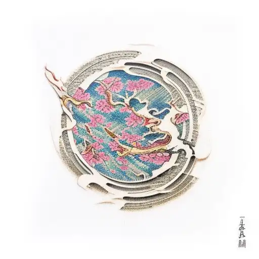 kintsugi written in tategaki tattoo design idea