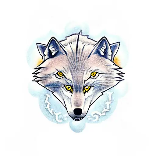 Six wolfes on left chest, two bigger wolfs representing mom and dad, four smaller wolfs representing child, tattoo design idea