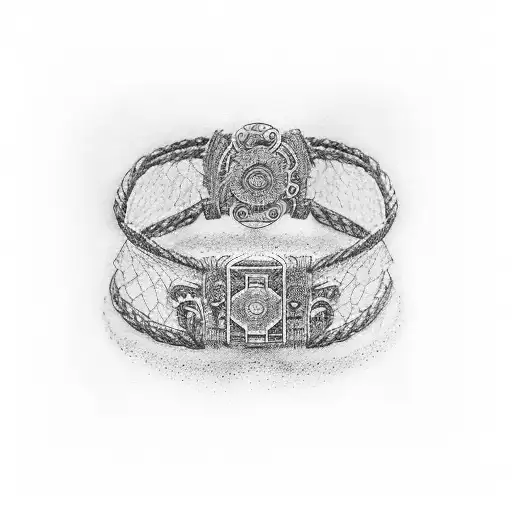 1997, 1999, 2002, 2004, 2005 in the form of a bracelet tattoo design idea