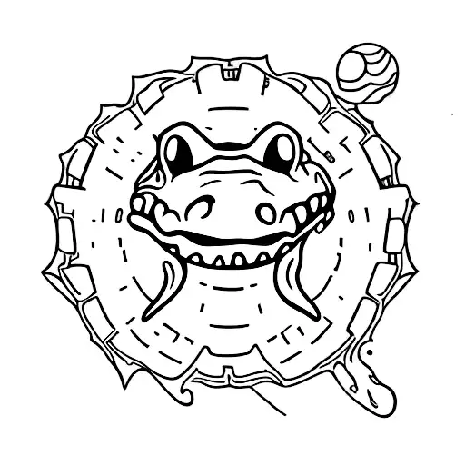 alligator tattoo design idea