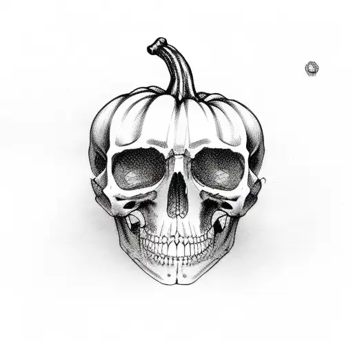 halloween tattoo design idea