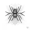 steampunk spider tattoo design idea