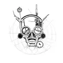 steampunk echse tattoo design idea