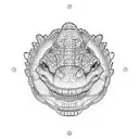 alligator tattoo design idea