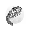 alligator tattoo design idea
