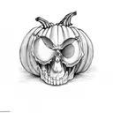 halloween tattoo design idea