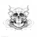 halloween tattoo design idea