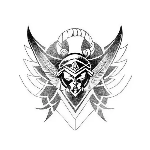 Valkyrie Nordic tattoo design idea