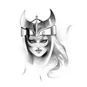 Valkyrie Nordic tattoo design idea