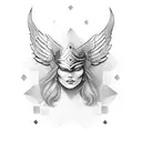 Valkyrie Nordic tattoo design idea