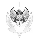 Valkyrie Nordic tattoo design idea