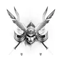 Valkyrie Nordic tattoo design idea