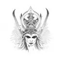 Valkyrie Nordic tattoo design idea
