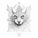 self made cursive tattoo design idea