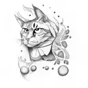 self made cursive tattoo design idea