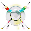 badminton racket with shuttlecock tattoo design idea