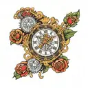 man United Munich clock within mufc tattoo design idea