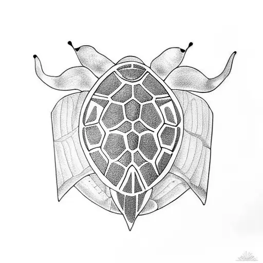 Turtle tattoo design idea