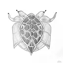 Turtle tattoo design idea