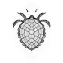 Turtle tattoo design idea