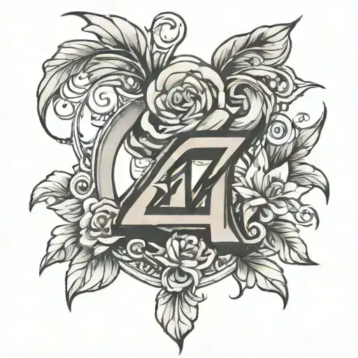 The number 47 tattoo design idea