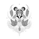 summer willow tattoo design idea