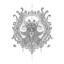 summer willow tattoo design idea