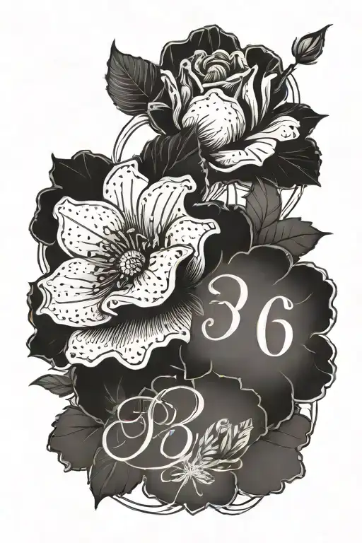 Create a tattoo honoring your father's memory by incorporating his birthdate and the date of his passing in a meaningful design tattoo design idea