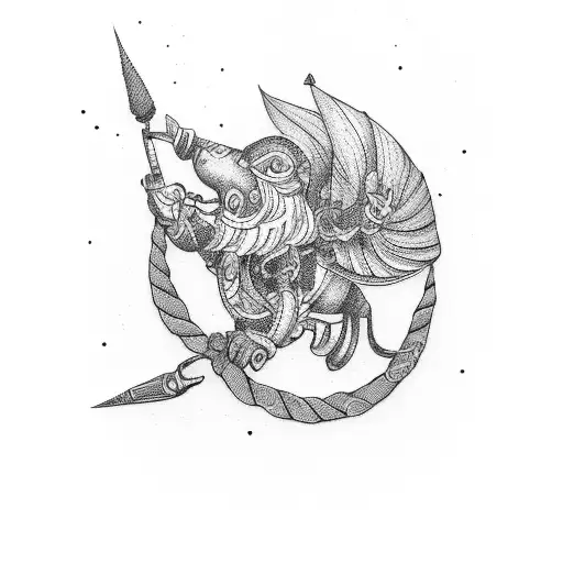 Santa Barbara  tattoo design idea