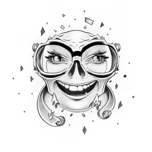 Smile Now Cry Later tattoo design idea