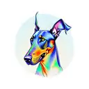 doberman tattoo design idea