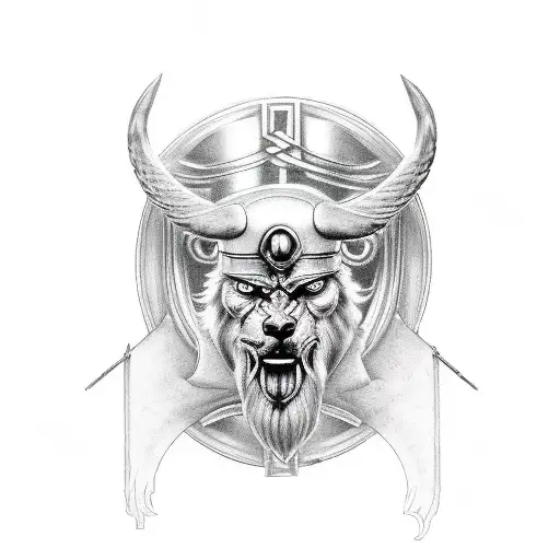 odin, strength, power, wisdom, discipline, respect, hard work tattoo design idea
