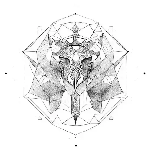 king atlan tattoo design idea