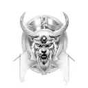 odin, strength, power, wisdom, discipline, respect, hard work tattoo design idea