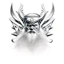 odin, strength, power, wisdom, discipline, respect, hard work tattoo design idea