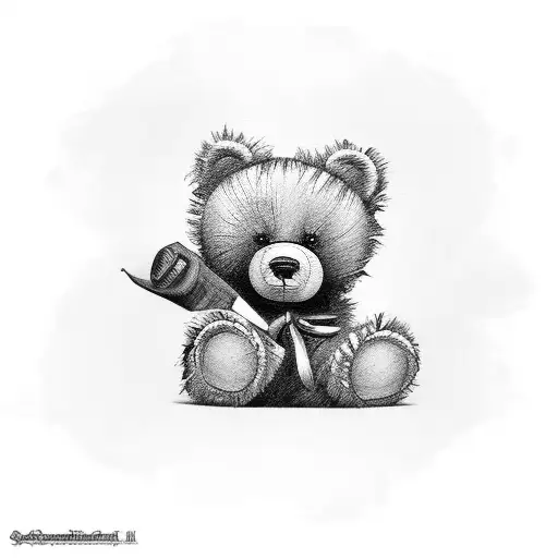 Small Teddy Bear Tattoo Ideas - Temu