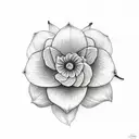 jasmine flower tattoo design idea