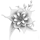 jasmine flower tattoo design idea