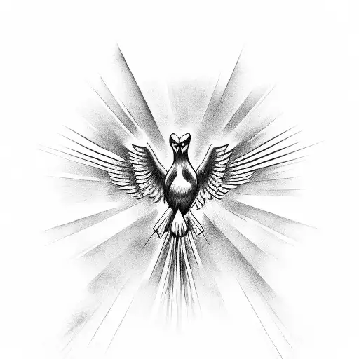 holy spirit tattoo design idea