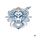 Aries  tattoo design idea