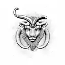 Aries  tattoo design idea