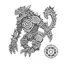 Shadow of The Colossus Magic Sigil tattoo design idea