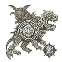 Shadow of The Colossus Magic Sigil tattoo design idea