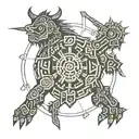 Shadow of The Colossus Magic Sigil tattoo design idea