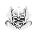 rest in peace headstone tattoo design idea