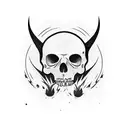 rest in peace headstone tattoo design idea