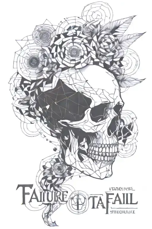 failure is not fatal tattoo design idea