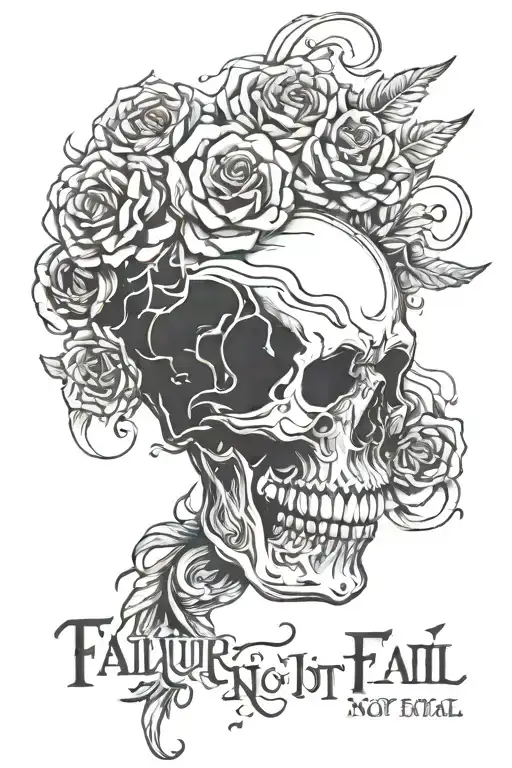 failure is not fatal tattoo design idea