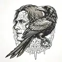 brandon lee the crow tattoo design idea